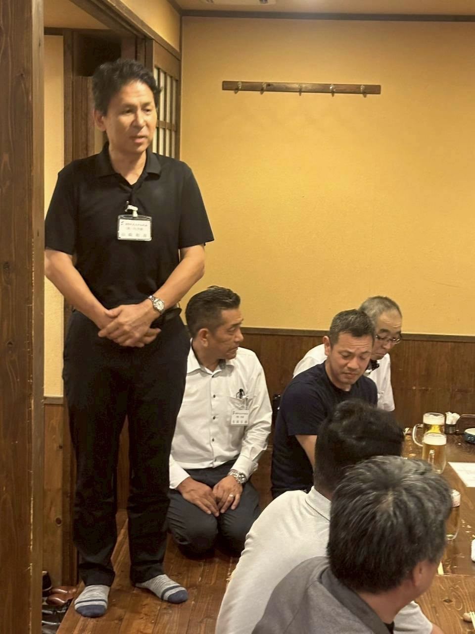 広島弘毅会長 山崎和寿先輩(1期・P L学園)